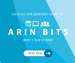 Read ARIN's quarterly wrap-up blog