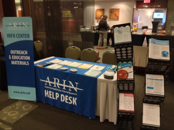 ARIN booth at Canadian ISP Summit