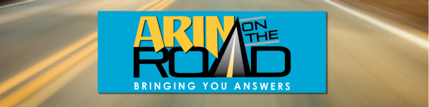 ARIN on the Road Bringing You Answers Banner