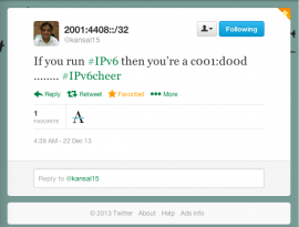 #IPv6cheer tweet winner 4