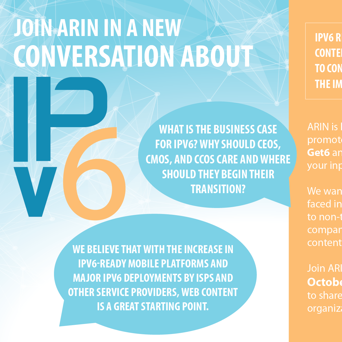 Help ARIN Shape Our New IPv6 Campaign