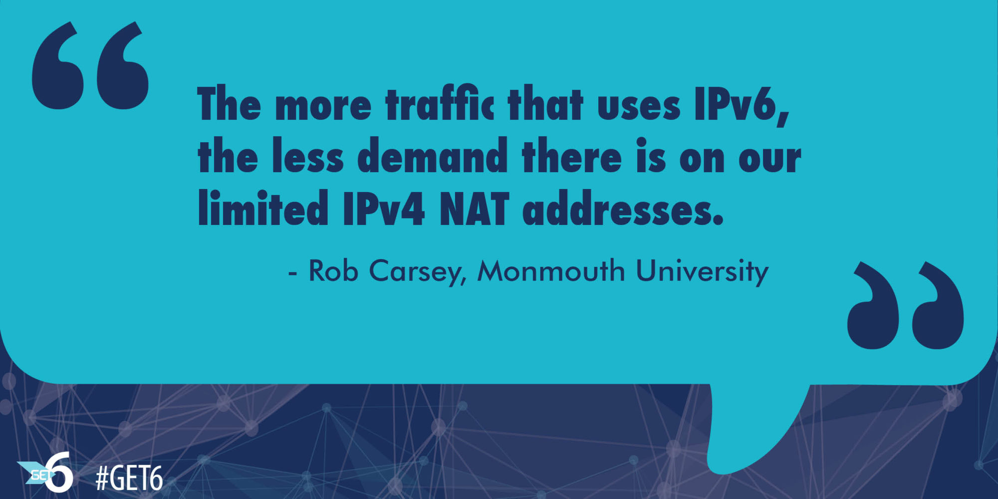 IPv6 less demand on IPv4 NAT