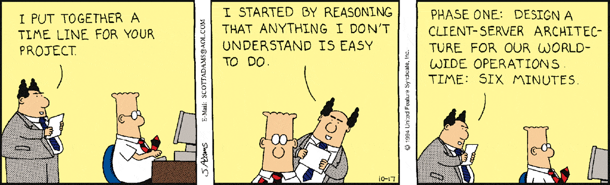 A Dilbert cartoon