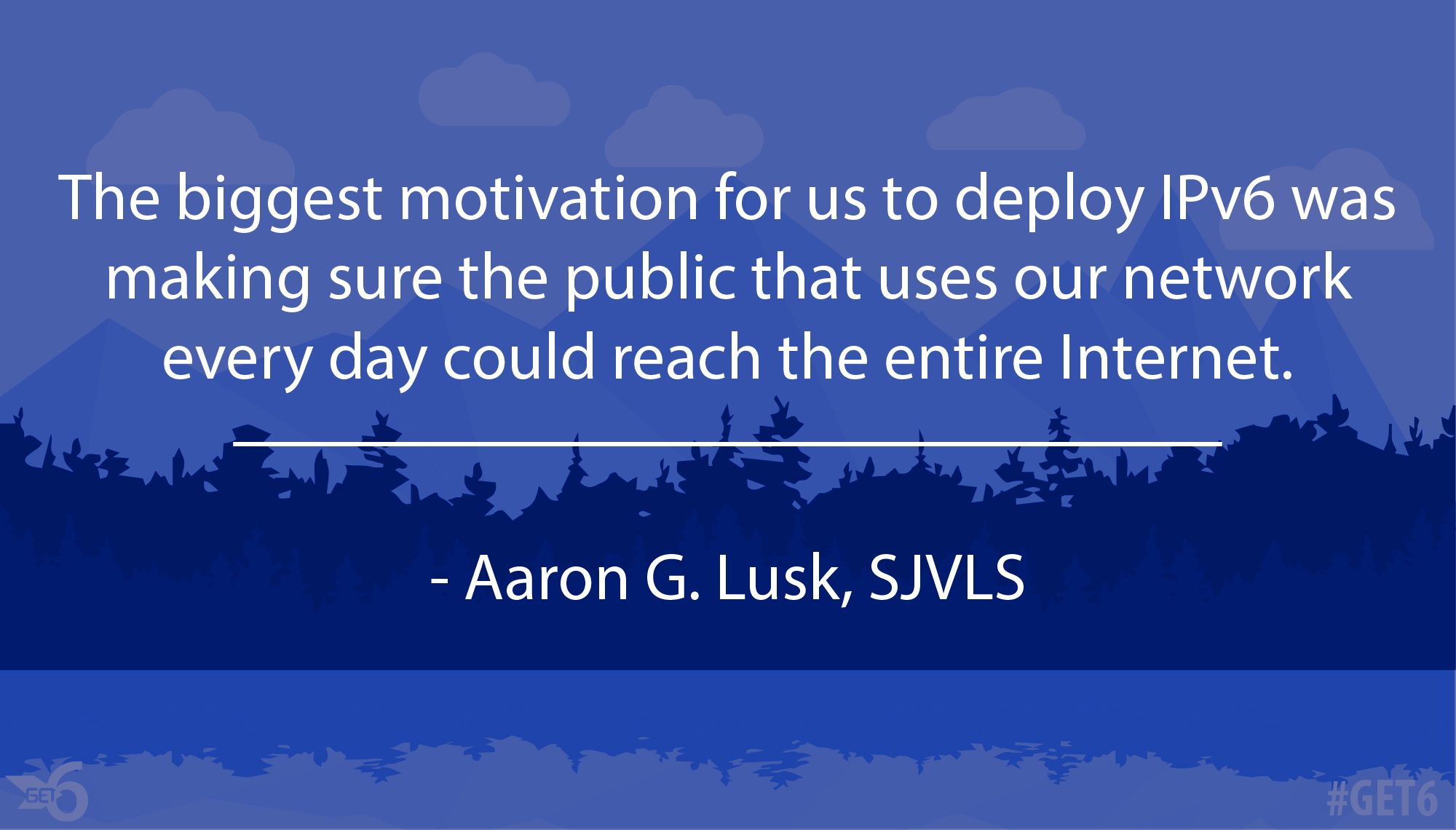 &ldquo;The biggest motivation for us to deploy IPv6 was making sure the public that uses our network everyday could reach the entire Internet.&rdquo;