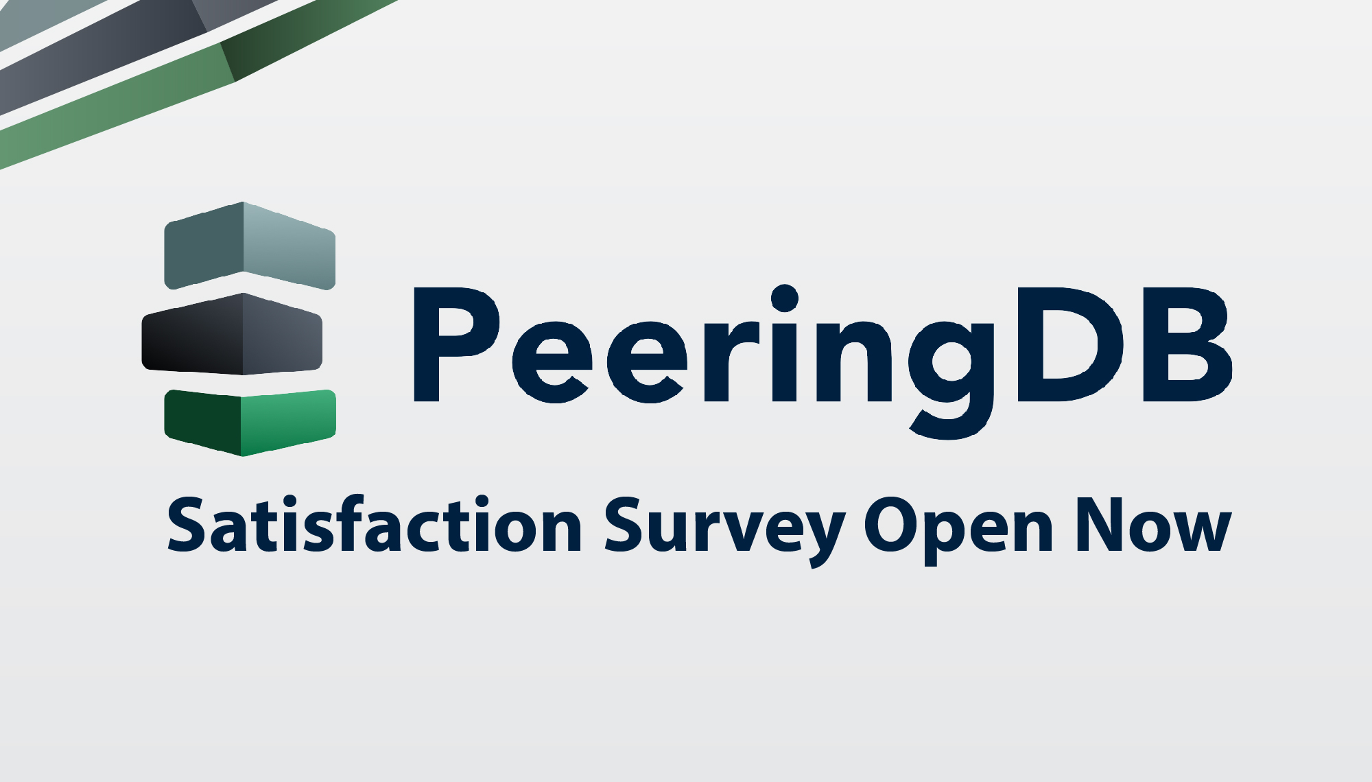 PeeringDB Satisfaction Survey Open Now