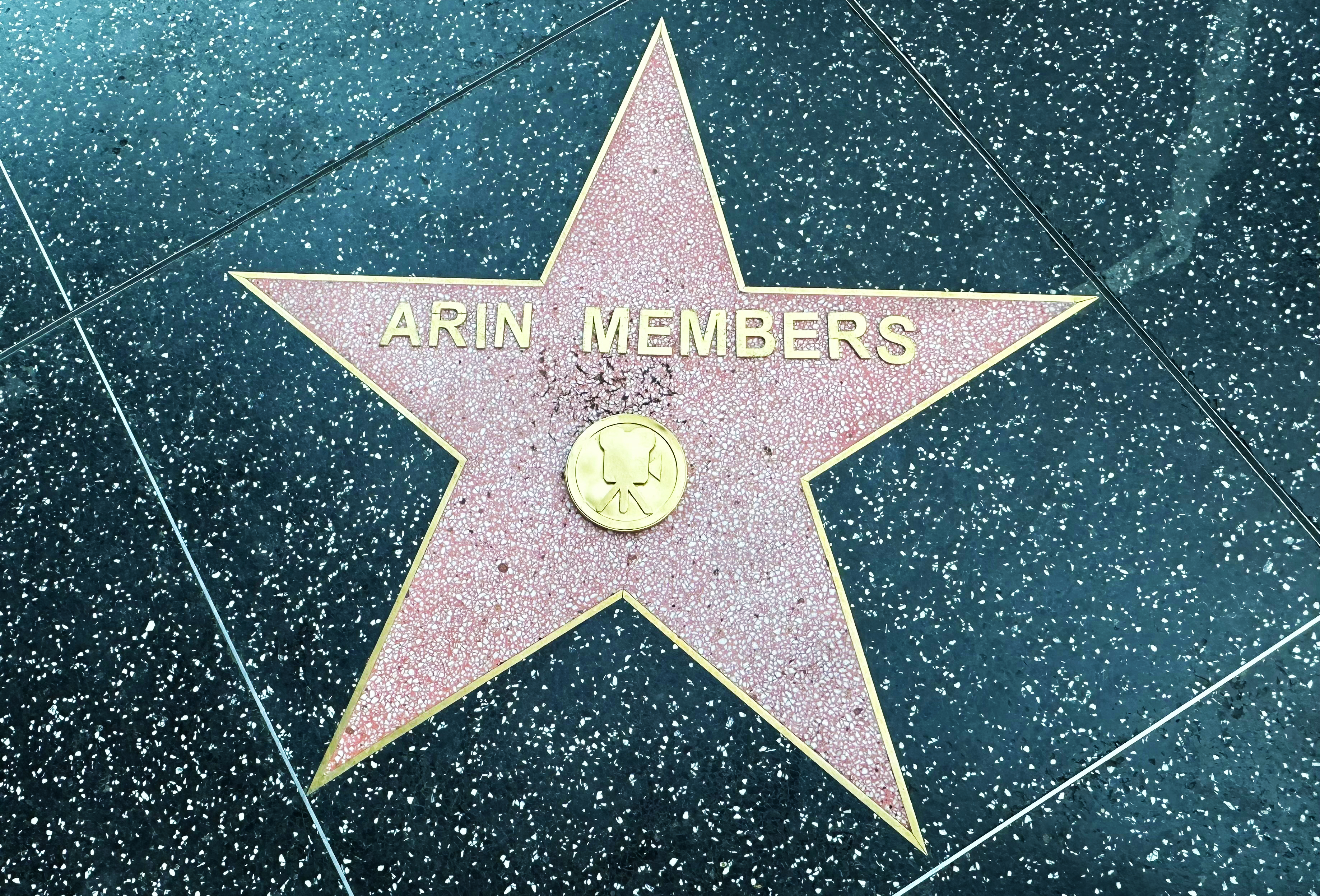 ARIN Members Walk of Fame star