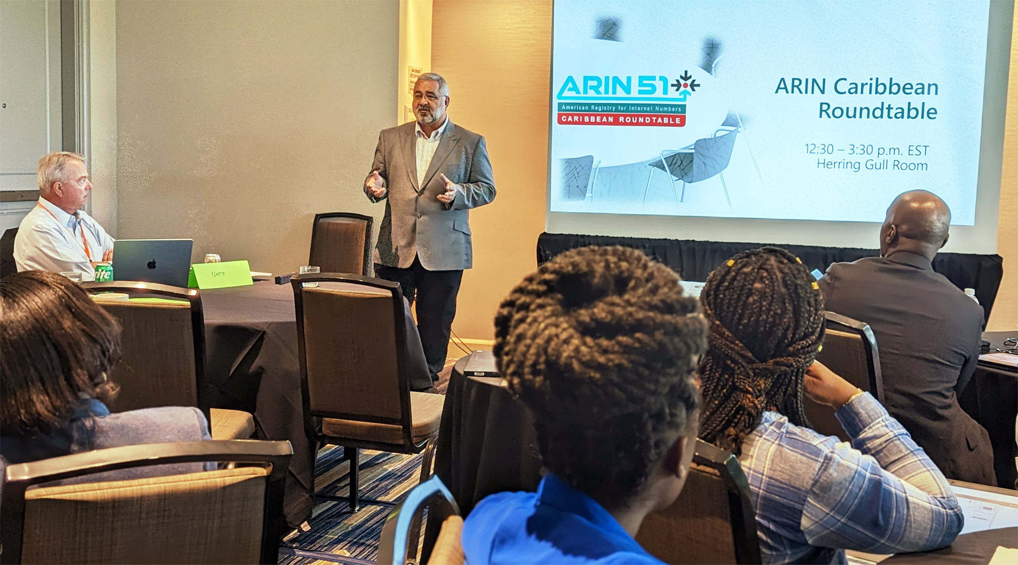 ARIN President and CEO John Curran delivers the featured address at the inaugural Caribbean Roundtable