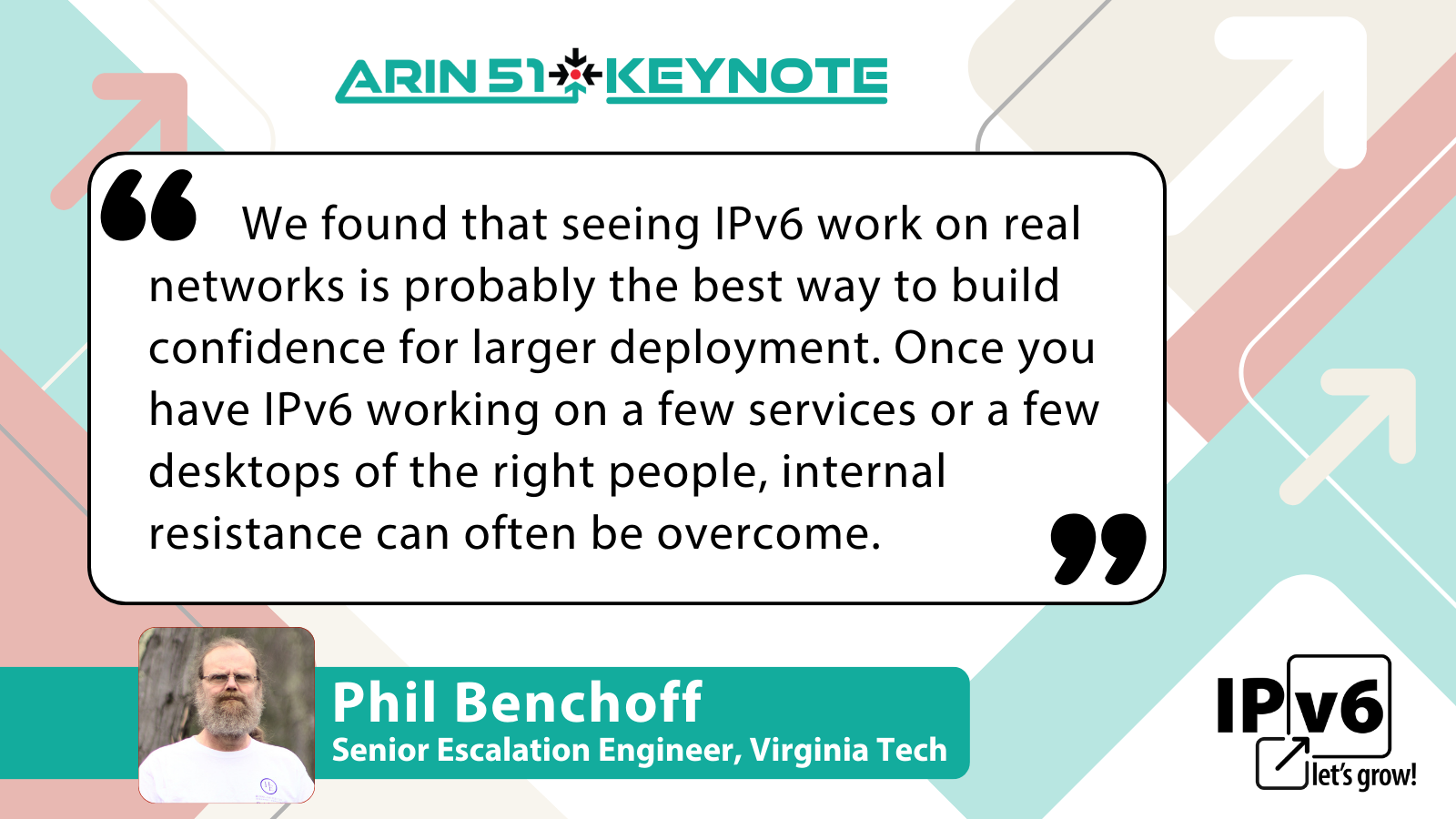 Quote from Phil Benchoff