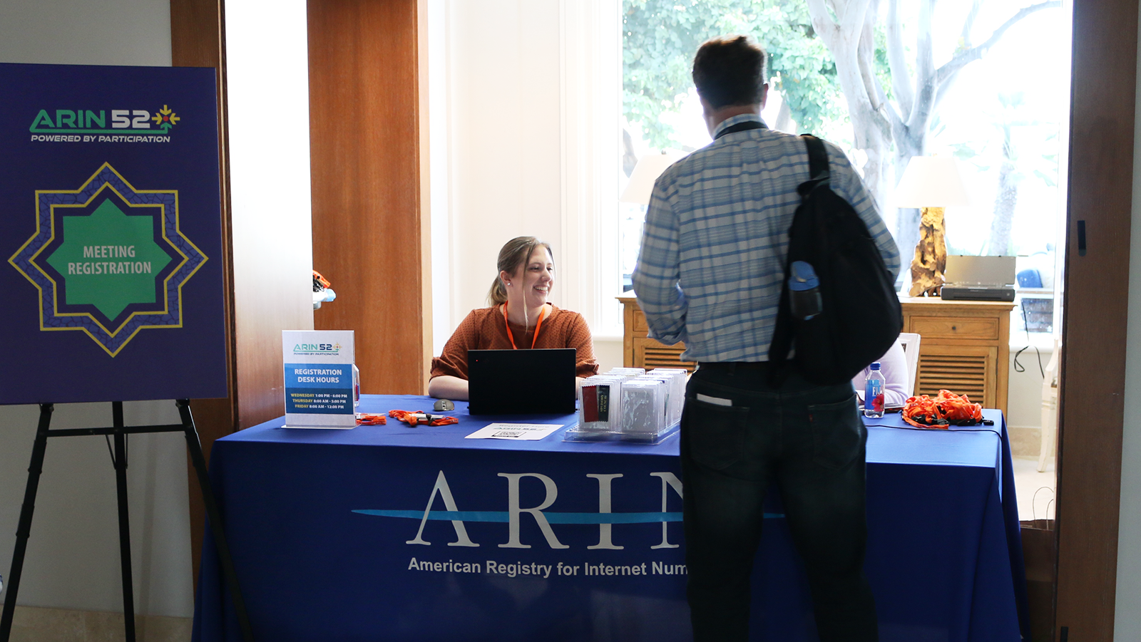 ARIN 52 Registration Desk