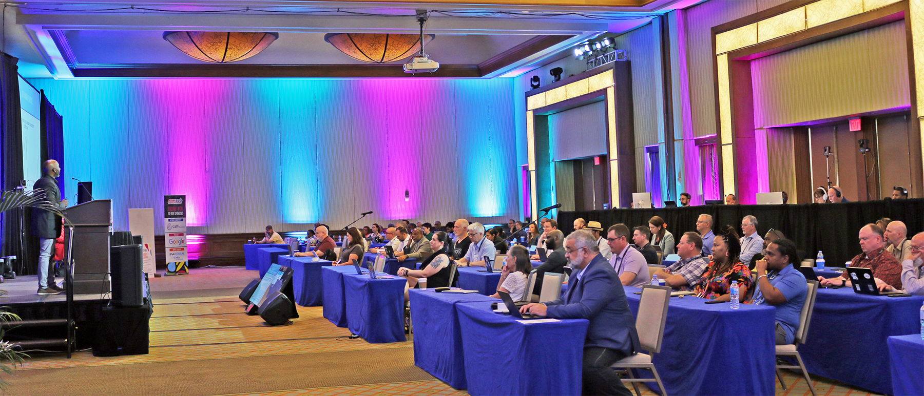 Photo of the conference room with meeting participants at ARIN 53