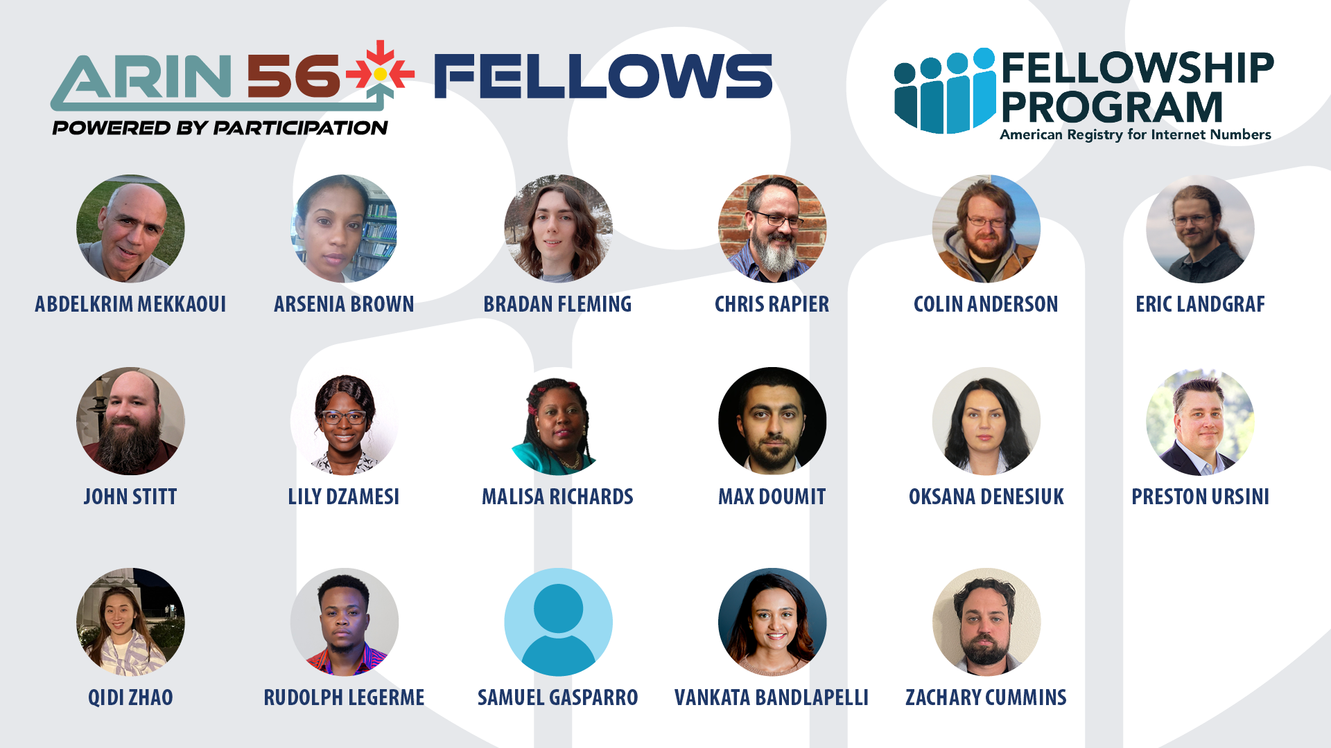 ARIN 56 Selected Fellows