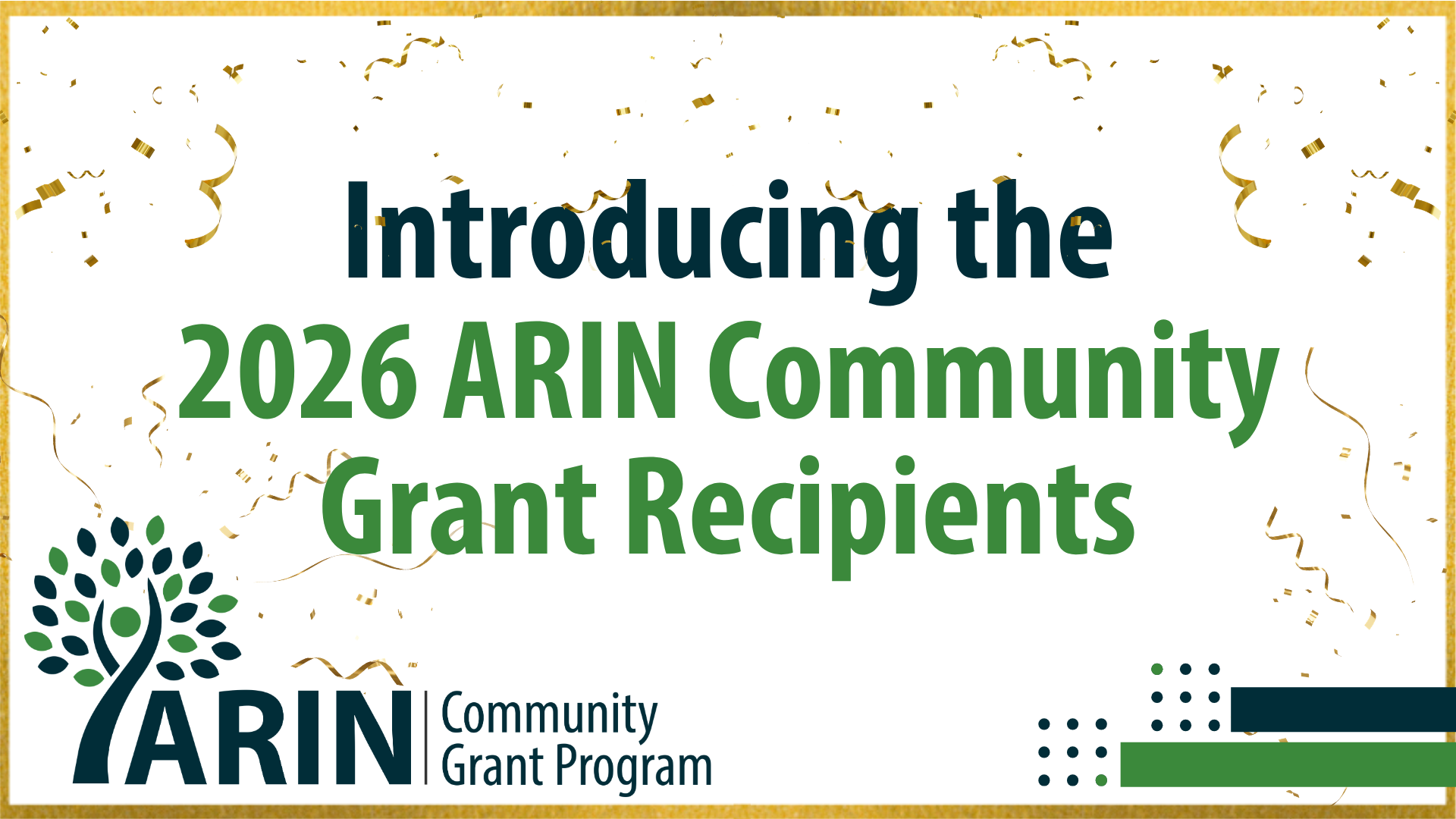 Meet the 2026 ARIN Community Grant Recipients