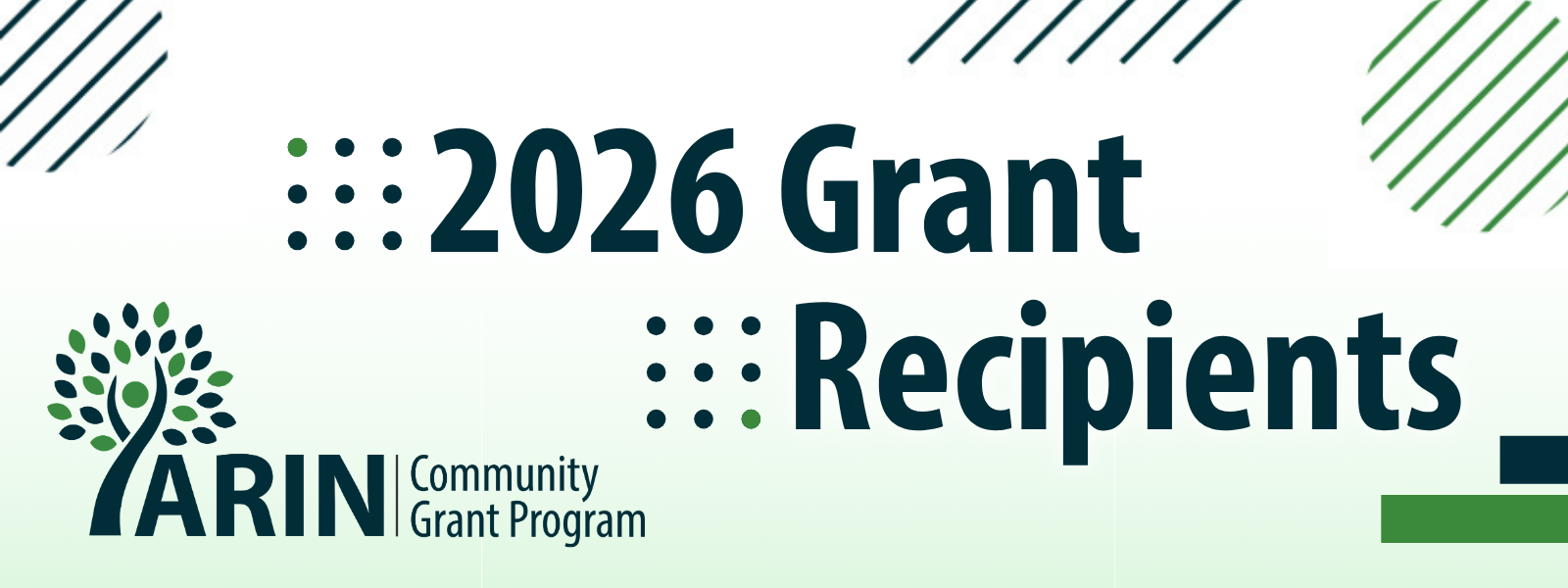 2026 ARIN Grant Recipients