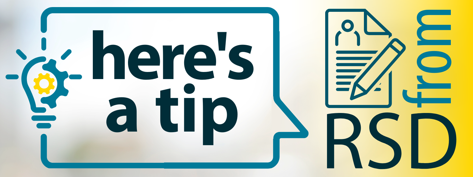 A Tip From RSD