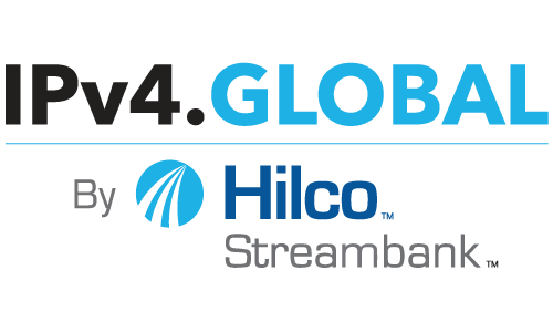 Global IPv4 presented by Hilco Streambank (Logo)