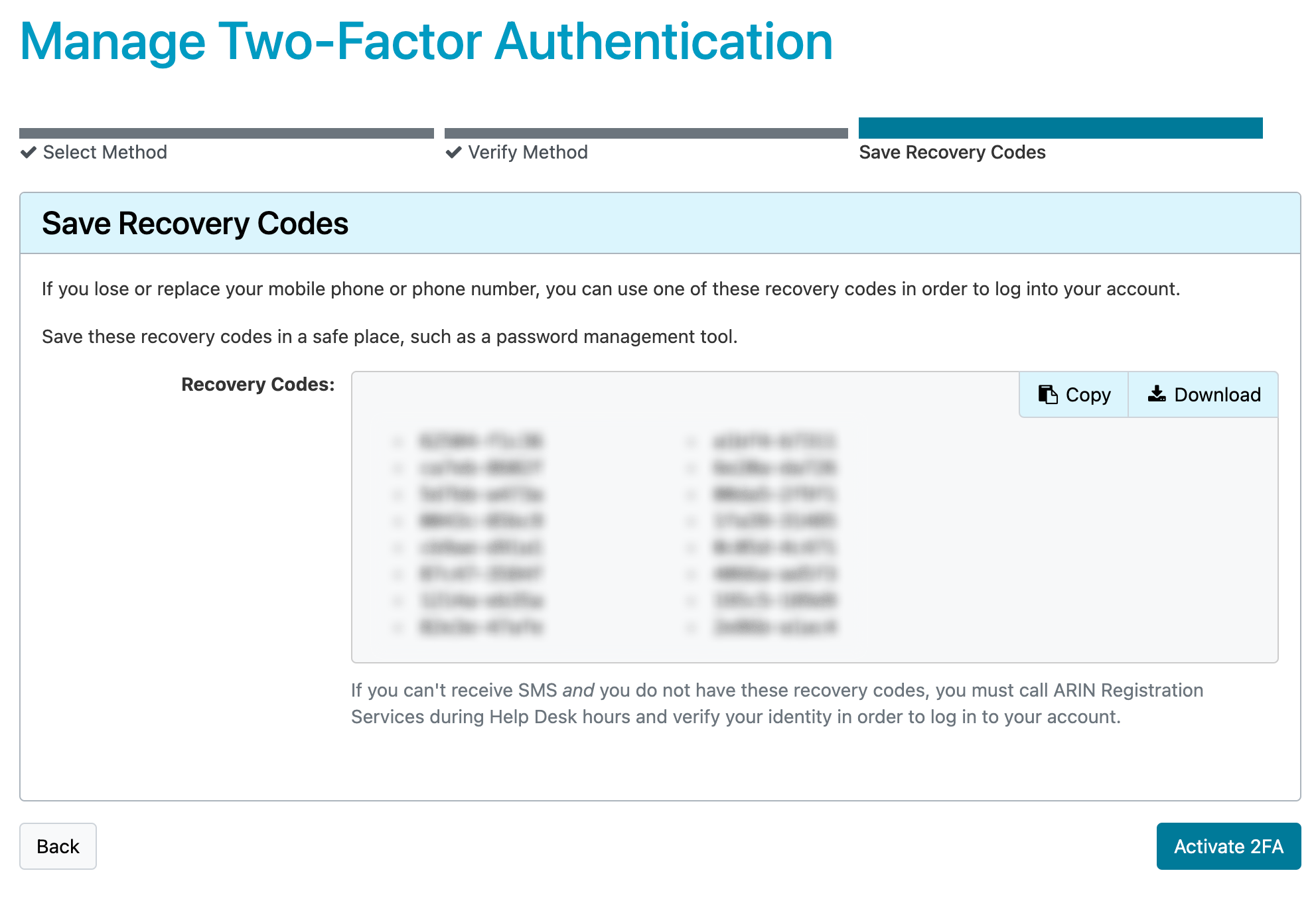 My Authenticator app or SMS two-factor authentication (2FA) has