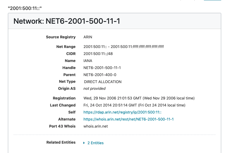 ARIN's Whois: What Data is Public Information and How Can it be