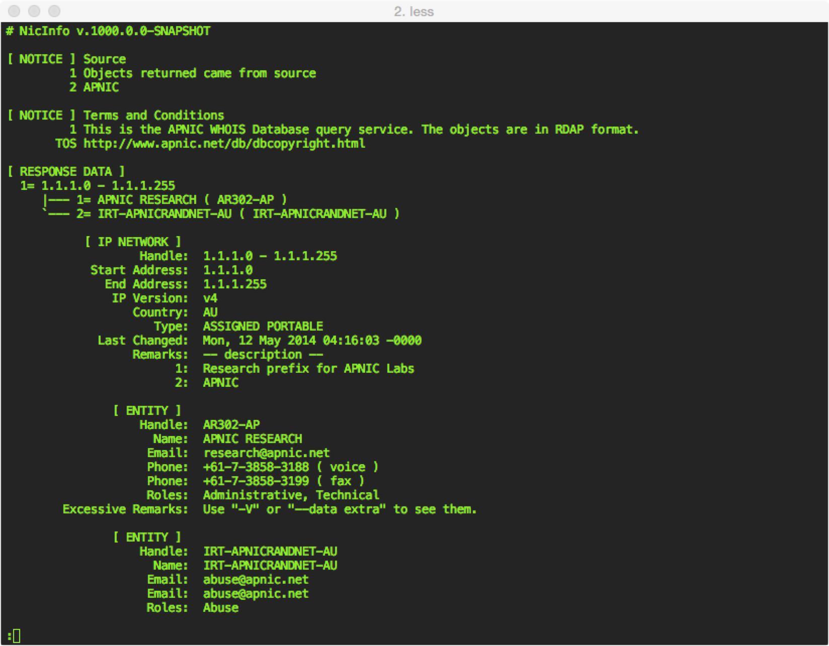 Registry Data Access Protocol (RDAP): A Common Whois System