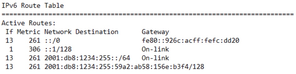 Route table